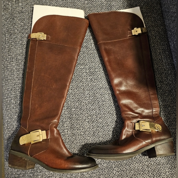 Brown knee high riding boots - Picture 1 of 5